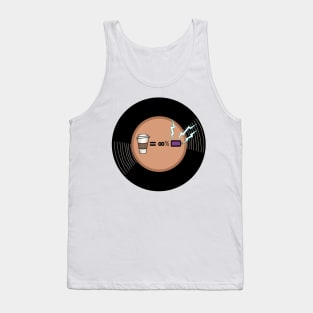 Vinyl - Coffee (Charges me up) Charging battery Coffee = Infinite Battery Tank Top